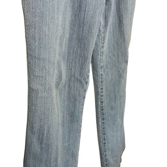 Boston Proper Womens Y2K Flare Studded Chain Rhinestone Jeans Stretch Womens 14 - Picture 3 of 16